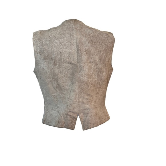 Chanel Size 42 (US SIZE M) Calfskin & Silk Button Down Vest NEEDS CLEANING - Picture 4 of 7
